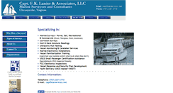 Desktop Screenshot of captfklanier.com